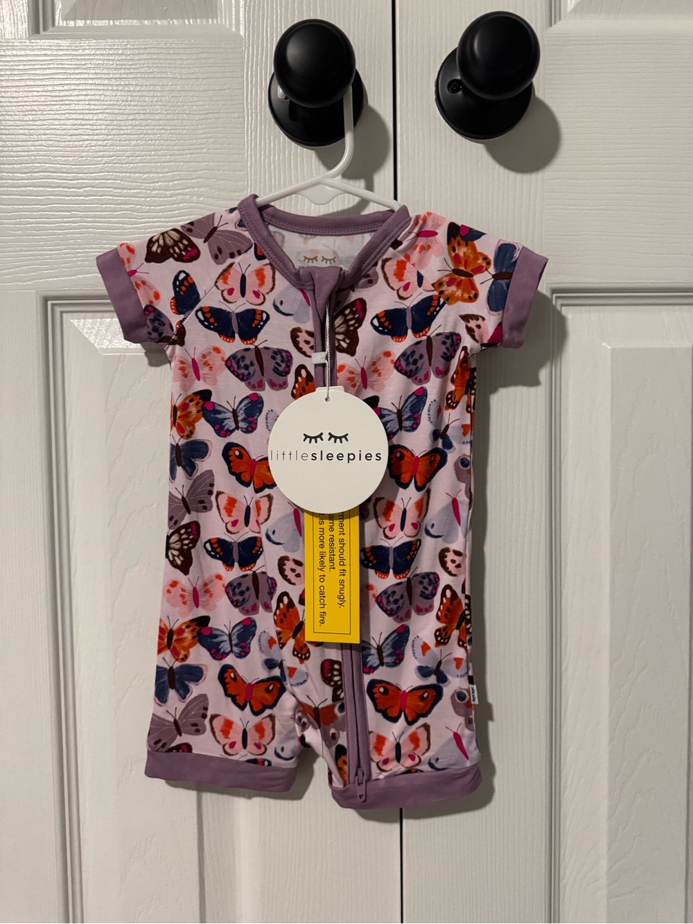 Little Sleepies Butterfly Kisses Shorty Zippy 3-6mo